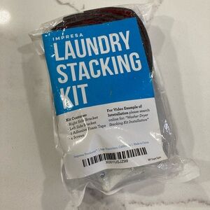 Laundry Stacking Kit - Brackets & Adhesive Tape